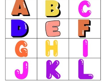 Alphabet matching game, Busy Binder Learning Educational Activity, Homeschool Worksheet, Busy Binder for Toddlers