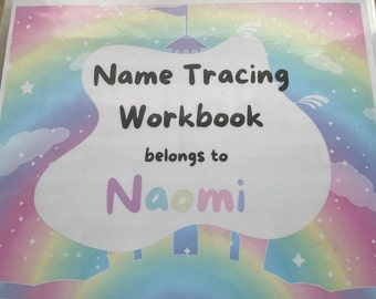 NAME Learning Game, Busy Binder Learning Educational Activity, Homeschool Worksheet, Busy Binder for Toddlers