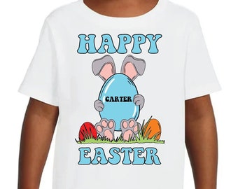Gepersonaliseerde Pasen png, Paashaas, Gepersonaliseerde paasmand, kinderen pasen shirt, konijn svg, lente png, piepgeluiden png, pasen clipart