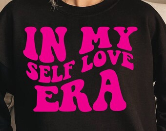In mijn tijdperk van zelfliefde, zelfliefde png, retro Valentijnsdag svg, downloadbare png, galentines cadeau, valentijnskaarten clipart, hart svg, moeder valentijnskaarten