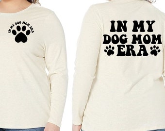 In mijn hond moeder tijdperk, bont mama, hondenliefhebber SVG, pootafdruk SVG, hond moeder shirt, hond mama SVG, downloadbare PNG, kalverliefde PNG