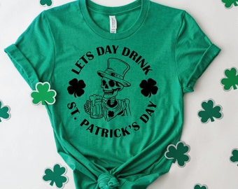 laten we de dag drinken, Saint Patricks Day SVG, Shamrock SVG, kabouter SVG, geluk voelen, klavertje vier, s. patty's dag, drinkshirt