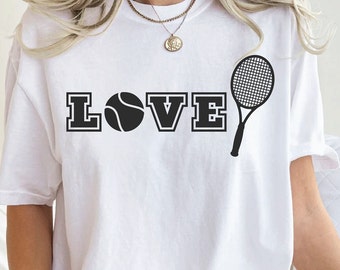 Tennis Sweatshirt, Tennis SVG, Tennis Cadeau, Tennisshirt, Damestennisshirt