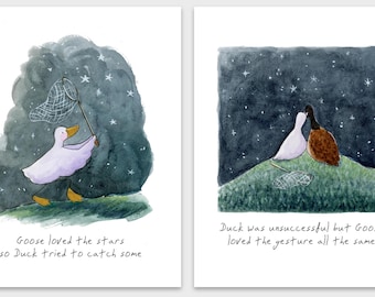 Star-Catching Postcard Set
