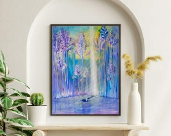 Art Print, Spiritual Art, Energetic Painting, Healing Art, Energy Image, Soul World, Intuitive Art, Fine Art Print, Lightful