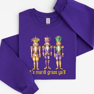 Camiseta Cascanueces de Mardi Gras, camiseta "Es Mardi Gras, todos", adorables soldaditos de juguete, regalo para el Carnaval de Nueva Orleans