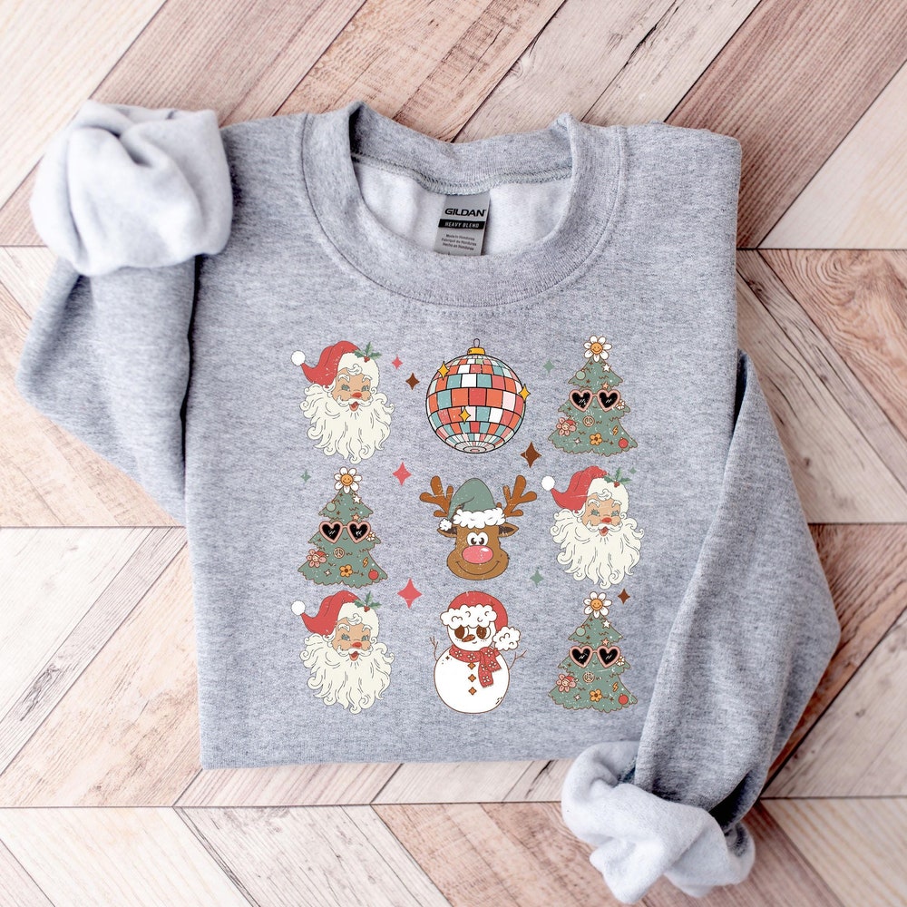 Christmas Vibes Sweatshirt, Christmas Sweatshirt, Christmas Shirt, Merry Christmas Shirt, Santa Shirt, Disney Christmas, Christmas Gift Teesummer