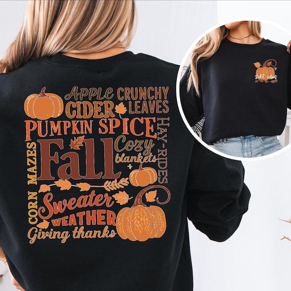Fall Vibes Sweatshirt, Thanksgiving Shirts, Pumpkin Season Shirt, Happy Thanksgiving, Cozy Pumpkin Sweater, Fall Vibes Shirt, Pumpkin Latte