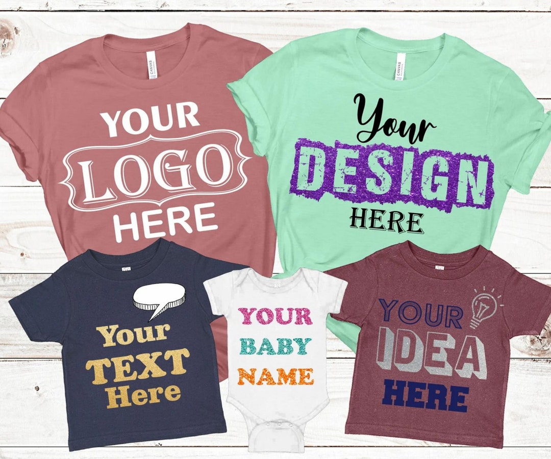 Custom Logo Shirts Personalized Logo Shirt Custom Design Etsy