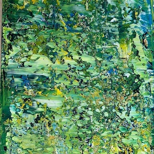 Acrylic paintings, abstract works of art, landscapes, floral motifs, pastels, collages, watercolors,
