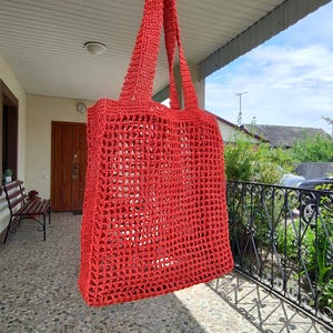 Handmade Crochet Beach Bag - Stylish Straw Purse for Her