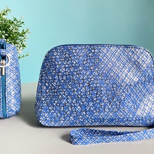 Petite trousse à cosmétiques avec porte-clés • Petite trousse en cuir • Trousse à maquillage pour sac à main • Pochette pour sac à main • Porte-monnaie pour femme