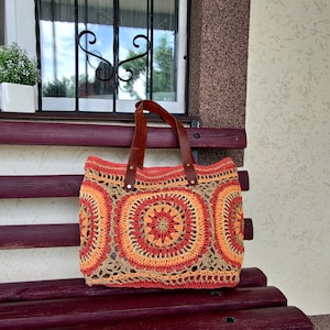 Boho Stroh Strandtasche, Häkeln Raffia Tasche, Handgemachte Stroh Shopper, Schwarze Raffia Tasche, Sommer Strandtasche, Boho Einkaufstasche