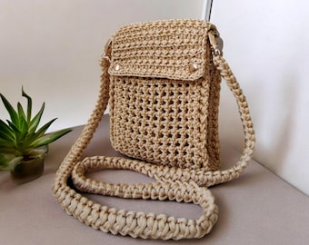 Crochet Phone Bag  | Crossbody Phone Purse