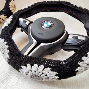 Steering Wheel Cover| Crochet Sunflower