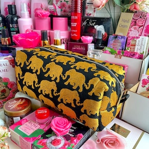 Indian Elephant Makeup Bag - Etsy
