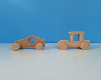 Wooden Toy Cars Wooden Car First Birthday Gift Wooden Race Car Wooden Grader