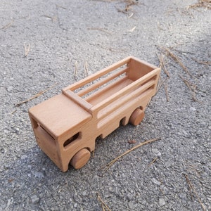 Rustic Wooden Toy Truck Adorable Gifts for Toddlers and Kids image 8