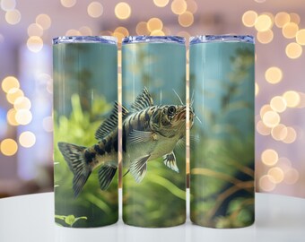 Cory Catfish Fish Design Exotic Fish 20 oz Skinny Tumbler Sublimation Design Animal Sublimation PNG Instant DIGITAL ONLY Not Seamless