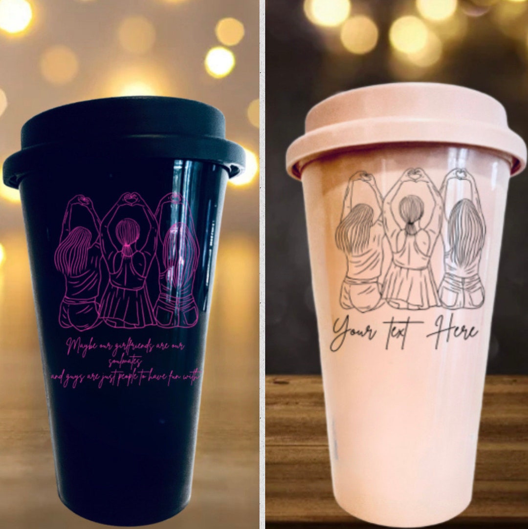 Travel Coffee Cup Best Friend Personalized Customized Etsy