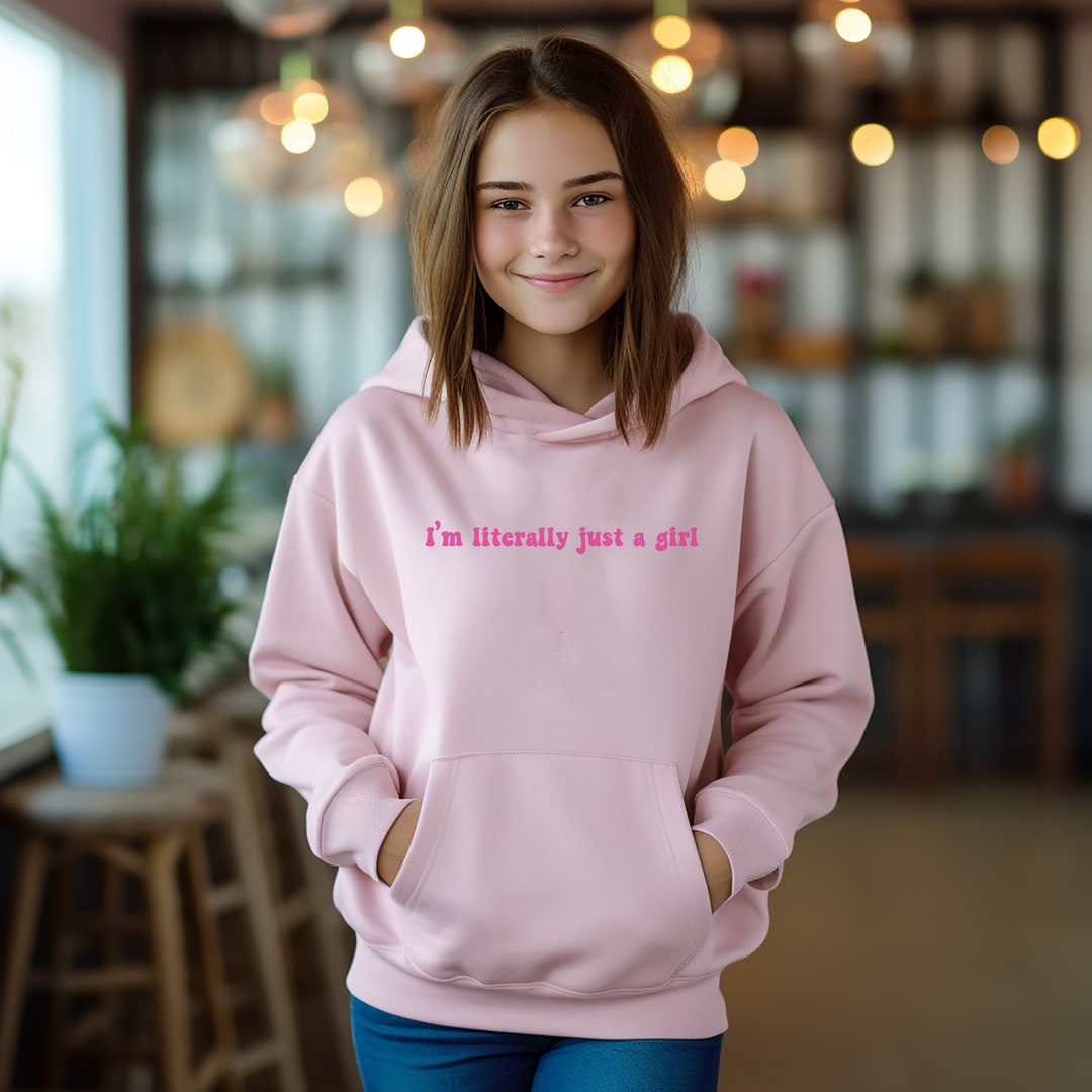 LITERALLY JUST A GIRL OVERSIZED SWEATSHIRT