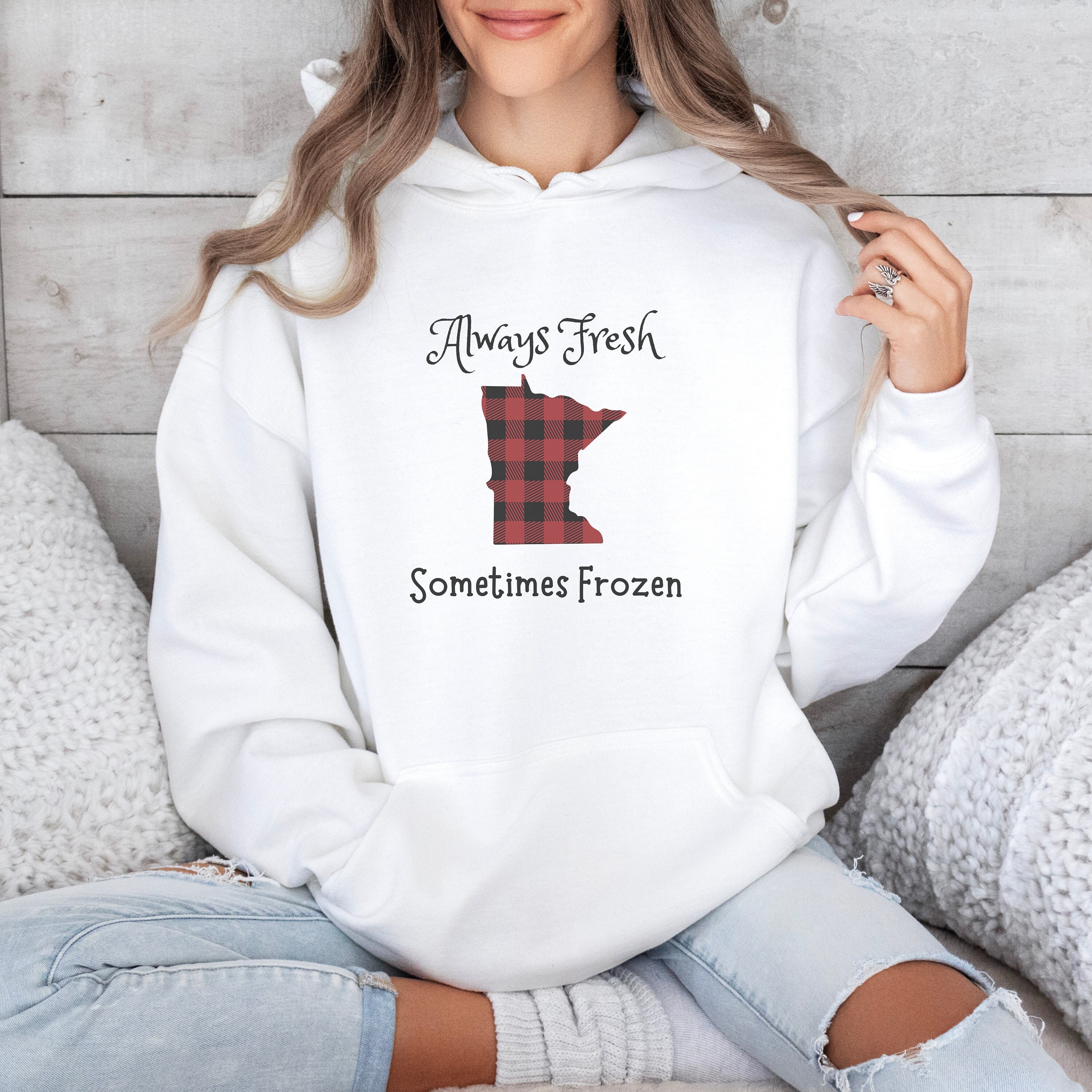 Buffalo Plaid Hoodie Etsy