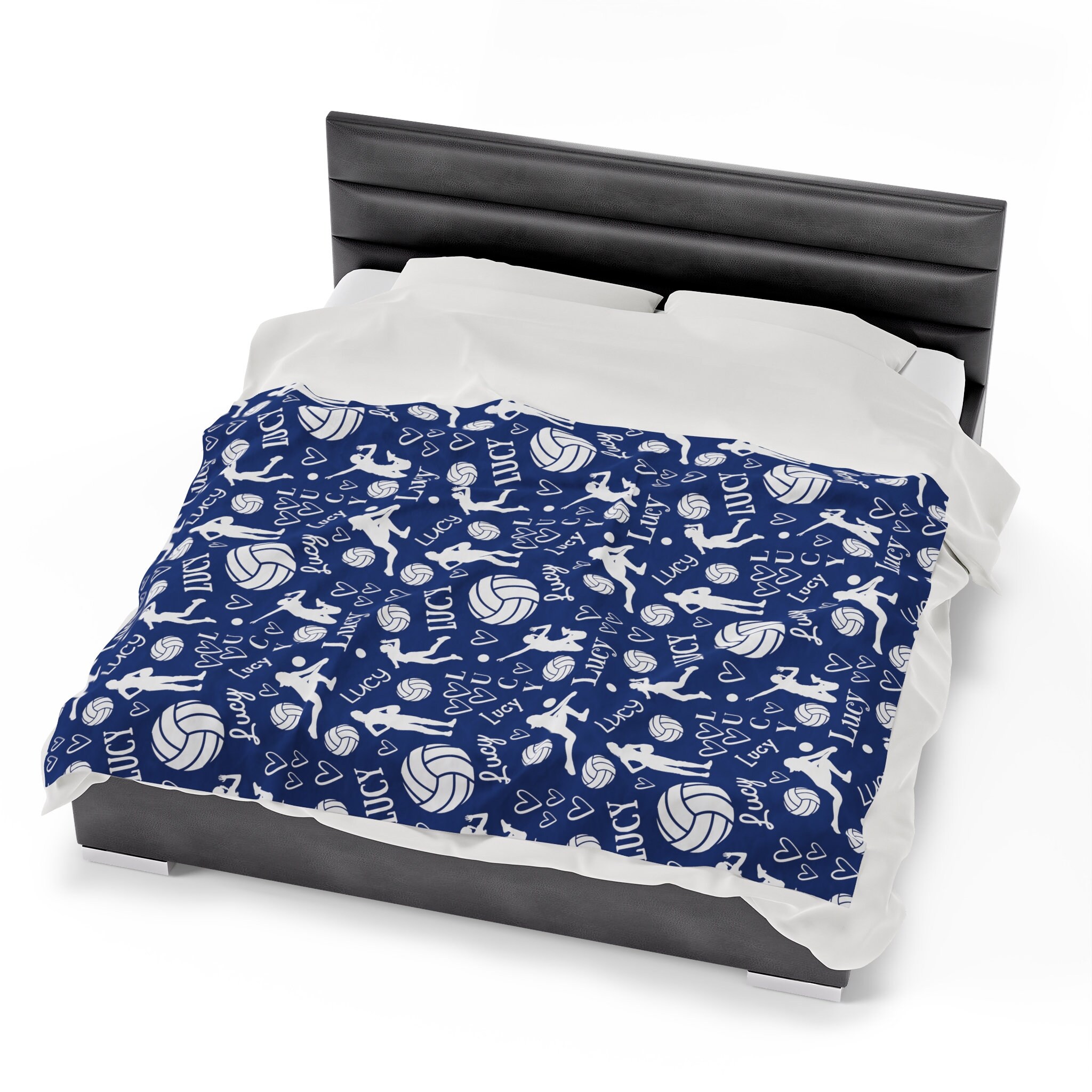 Volleyball Pattern Print Blanket
