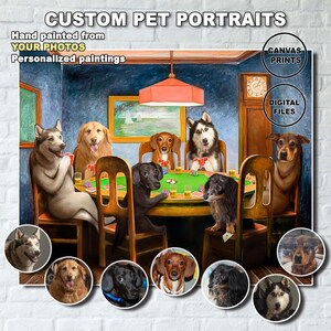 Custom dogs playing poker. Dogs playing poker with your dog. Dogs Playing Poker | cat Playing Poker.