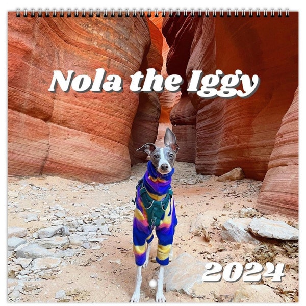 Nola the Iggy 2024 Calendar (US & CA)