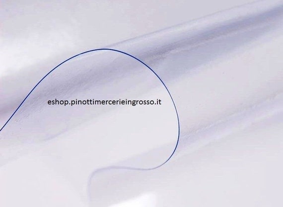 Telo trasparente cristal plastificato in PVC morbido rotolo da 20 MT alto  CM 140 -  Italia