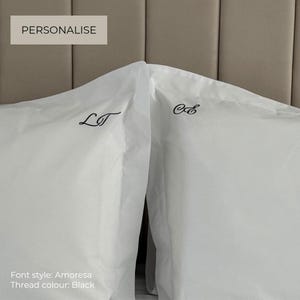 Personalised Initials Pillowcase: Amoresa