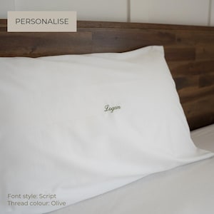 Personalised Name Pillowcase: Script
