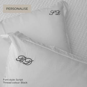 Personalised Initials Pillowcase: Script