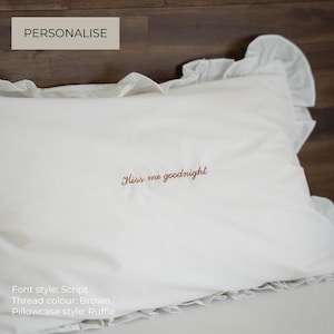 The Custom Message Pillowcase: Personalised Embroidered Pillowcase
