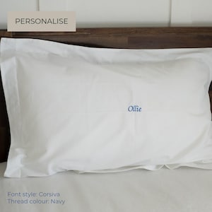 Personalised Name Pillowcase: Corsiva