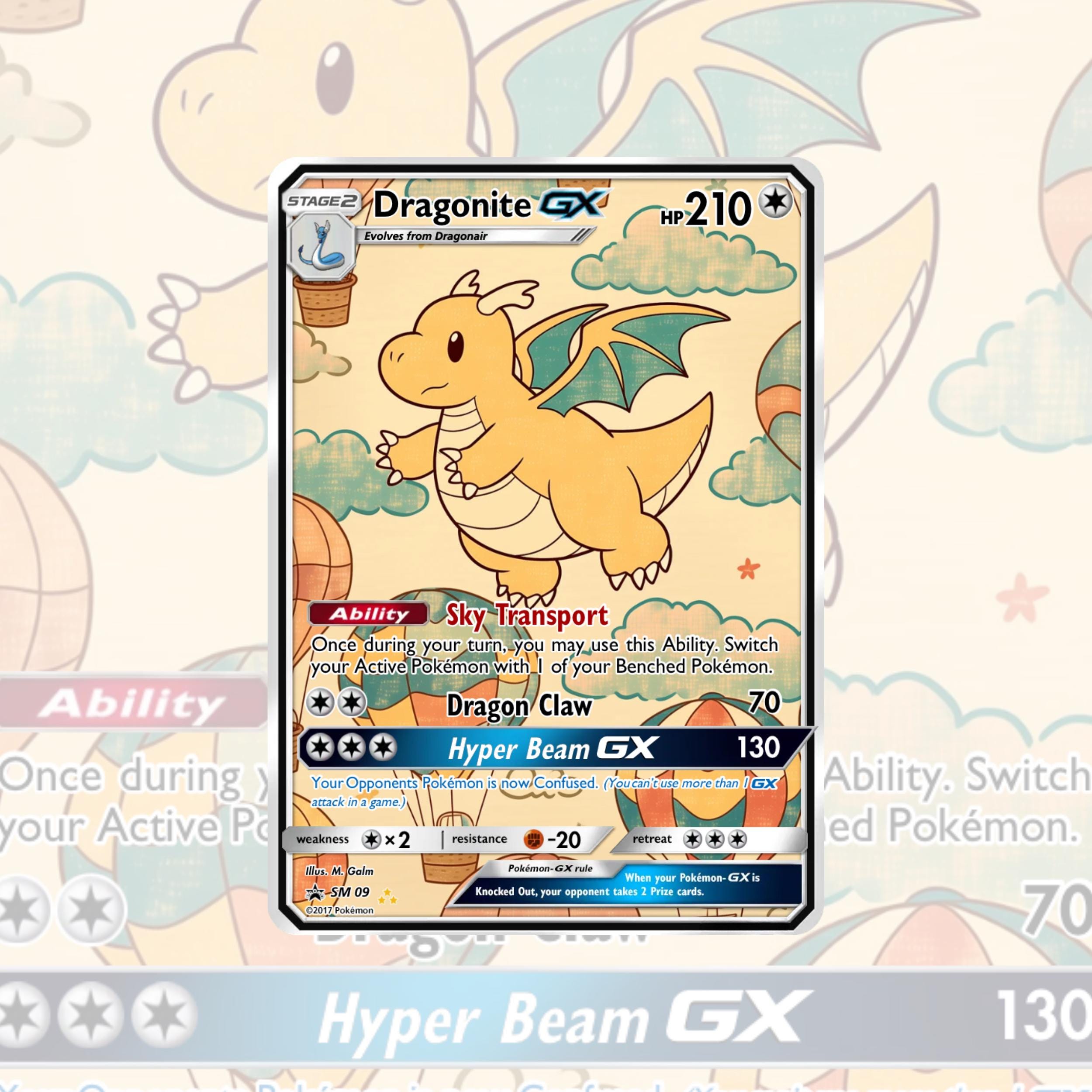 Dragonite Gx - Etsy UK