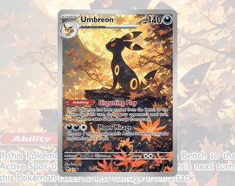 Umbreon Fan Art Custom TCG Card