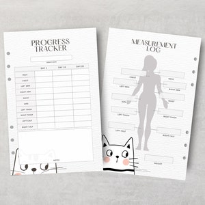Fitnesstracker | Metingentracker | Gezondheidsplanner | Gewichtsverliestracker | Gewoontetracker | Fitnessplanner | A5-formaat | Persoonlijke maat