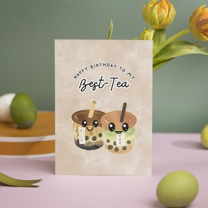 Asian Pun | Food Pun | Best Friend Celebration Card | Happy Birthday Bestie Birthday Card | Kawaii Card | Punny Food Card