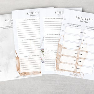 Página de diario / Lista de verificación de cuidado personal / Seguimiento semanal / Bullet Journal / Diario de cuidado personal / Seguimiento de rutina / Carta de EE. UU. / Diario