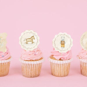 Decorazioni per baby shower / Topper per cupcake per bambini / I bambini sono dolci / Topper per cupcake per baby shower boho / Topper per cupcake per rivelazione del sesso del bambino