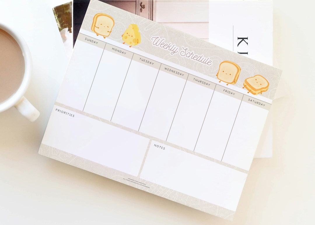 To Do List | Undated Daily Planner | Weekly Planner Notepad | Checklist ...