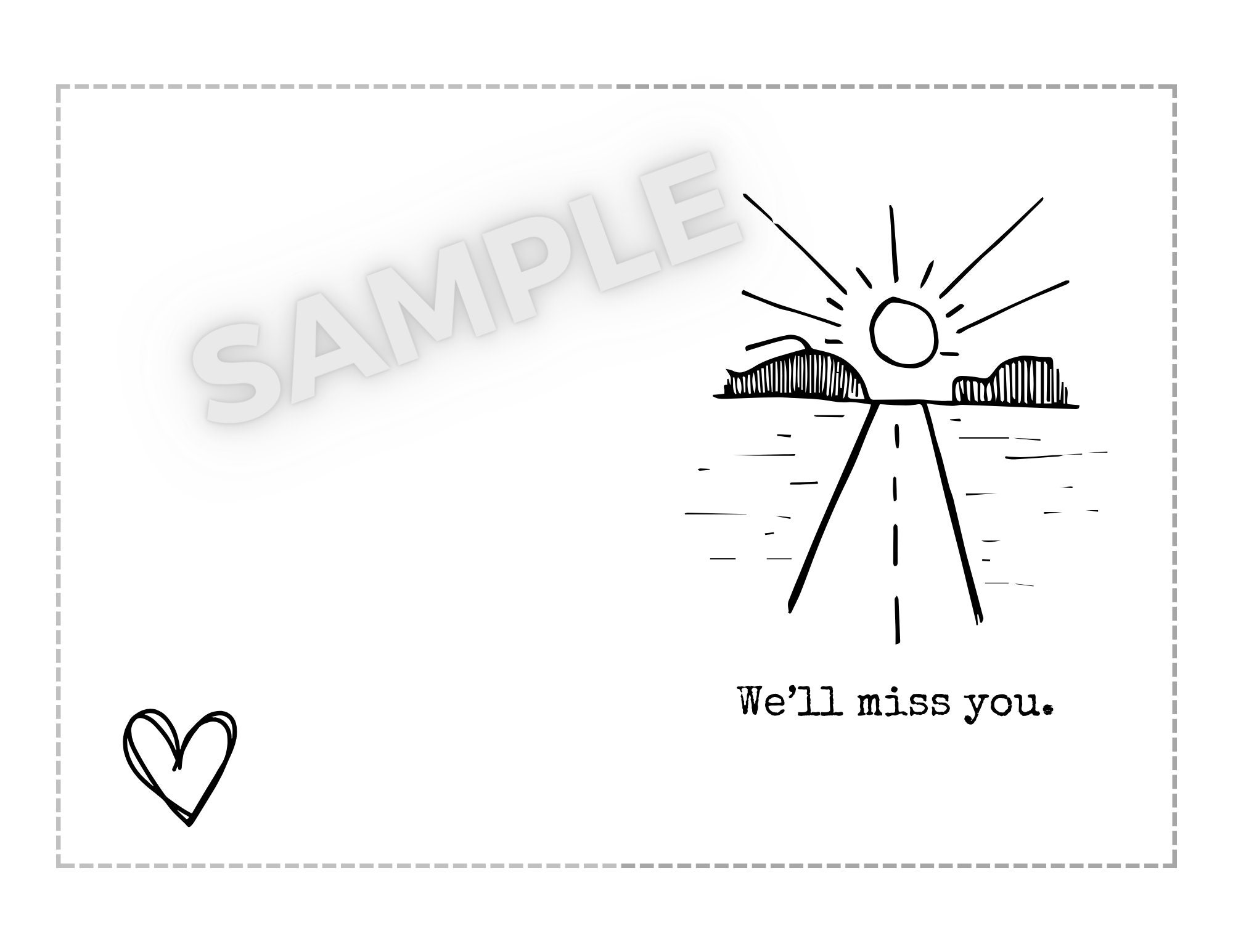 Printable Miss You Card: Office Farewell Card (digital Download) - Etsy
