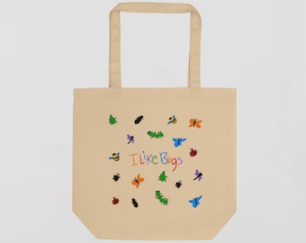 I Like Bugs Doodle Eco Tote Bag