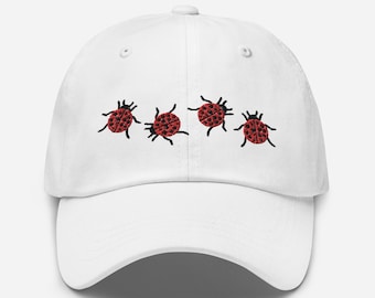 Lucky Lady Bug Embroidered Unisex Hat