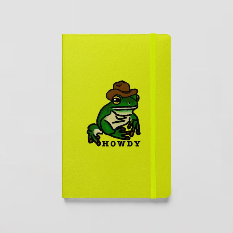 Cowboy Frog Notebook - Etsy