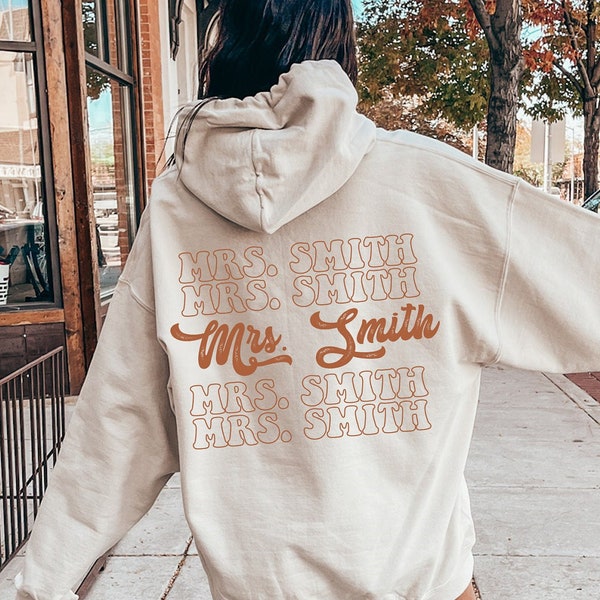Customized Future Mrs. Hoodie, Retro Themed Partner in Crime Hoodie, Hitched Forever Shirt, Married at Last Sweater, Gifts for Fiancé, N560