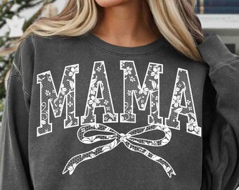 Lace Mama Png Coquette Mama Png Floral Mama Chinoiserie Png Mama Varsity Png Mothers Day Png Gift for Mom Trending Lace Coquette Bow Bundle