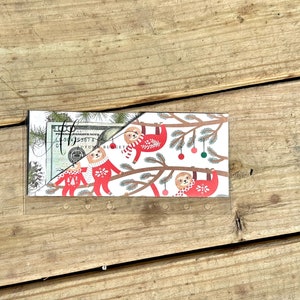 Laminated Peek a boo cash stuffing envelopes with custom labels