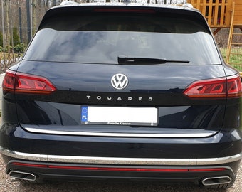 VW TOUAREG III 2018+ Chrom-Kofferraum-Zierleiste - Heckklappen-Akzent - Premium-Heck-Detail - Glanzverstärker